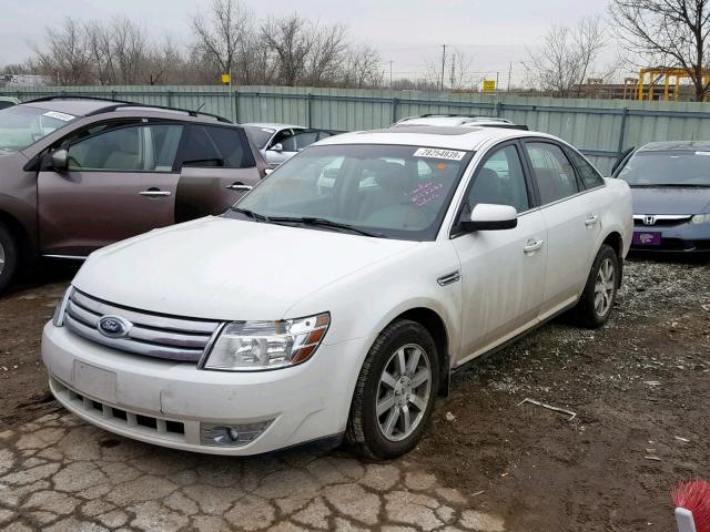 1FAHP27W39G110507 - 2009 FORD TAURUS SEL WHITE photo 2