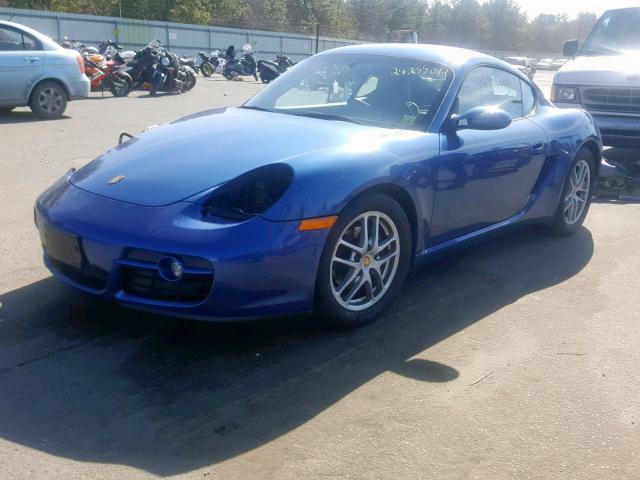 WP0AA29877U763447 - 2007 PORSCHE CAYMAN S BLUE photo 2