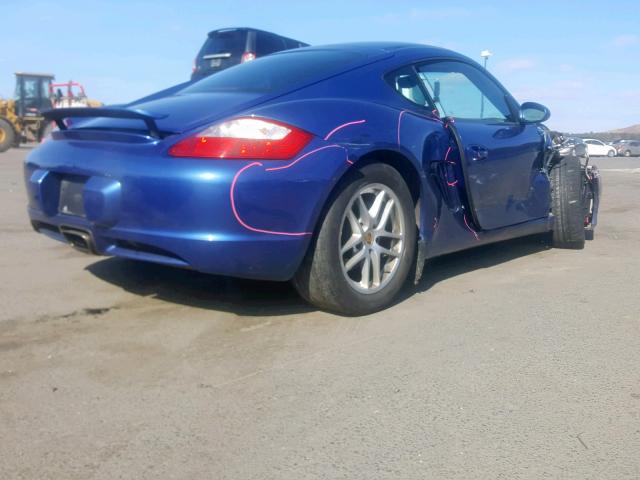 WP0AA29877U763447 - 2007 PORSCHE CAYMAN S BLUE photo 4