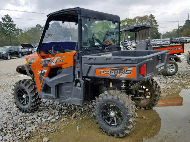 4XAUH9EA4EB923746 - 2014 POLARIS RANGER 900 ORANGE photo 3