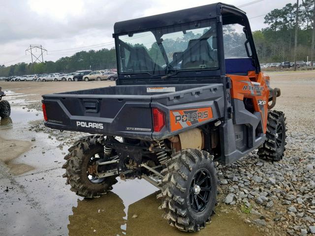 4XAUH9EA4EB923746 - 2014 POLARIS RANGER 900 ORANGE photo 4