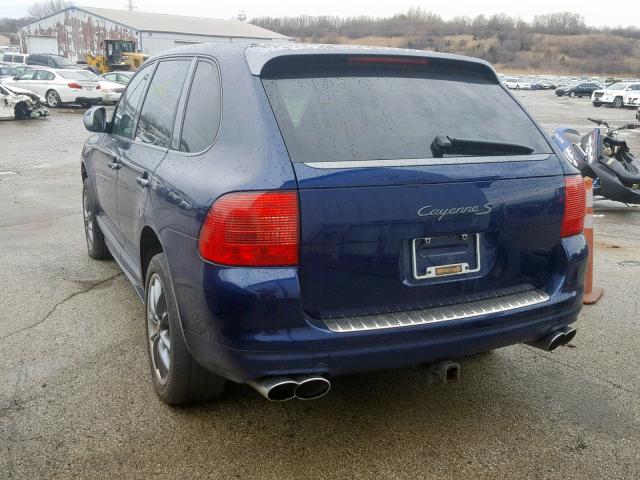 WP1AB29P06LA68248 - 2006 PORSCHE CAYENNE S BLUE photo 3