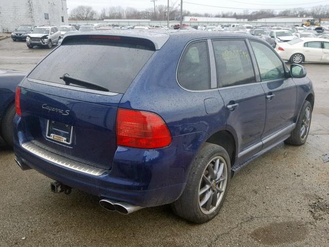 WP1AB29P06LA68248 - 2006 PORSCHE CAYENNE S BLUE photo 4