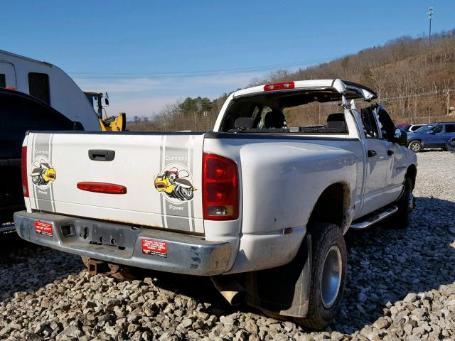 3D7MU48C44G266530 - 2004 DODGE RAM 3500 S WHITE photo 4