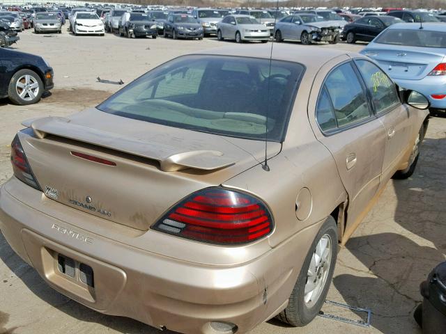 1G2NF52E14M500780 - 2004 PONTIAC GRAND AM S GOLD photo 4