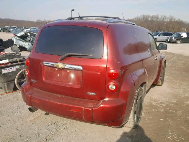 3GCCA05V59S510574 - 2009 CHEVROLET HHR PANEL MAROON photo 4