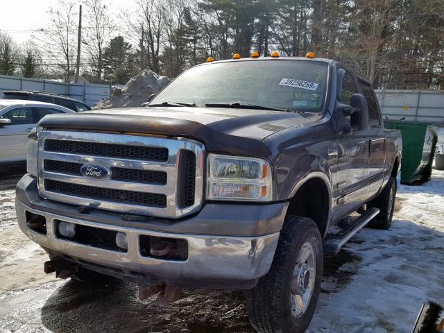 1FTWW31P75EB05831 - 2005 FORD F350 SRW S GRAY photo 2