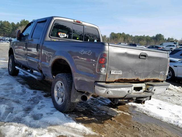 1FTWW31P75EB05831 - 2005 FORD F350 SRW S GRAY photo 3