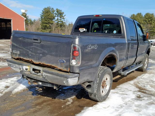 1FTWW31P75EB05831 - 2005 FORD F350 SRW S GRAY photo 4