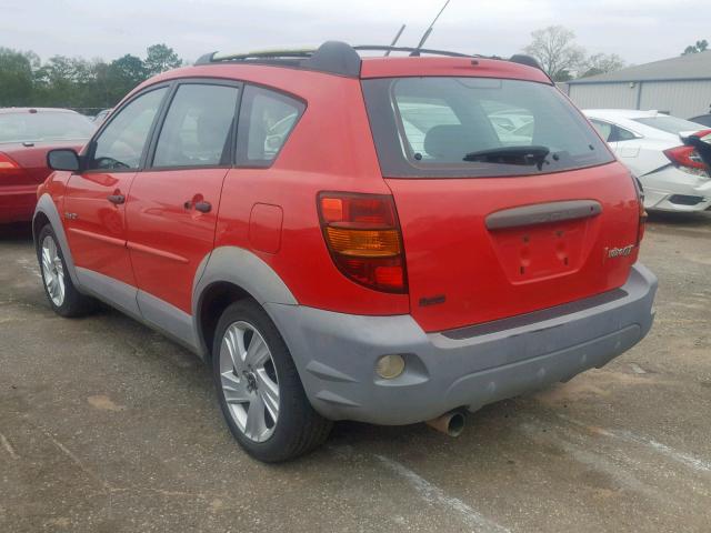 5Y2SN64L03Z421623 - 2003 PONTIAC VIBE GT RED photo 3