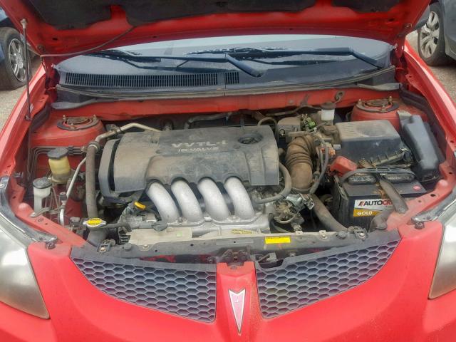 5Y2SN64L03Z421623 - 2003 PONTIAC VIBE GT RED photo 7