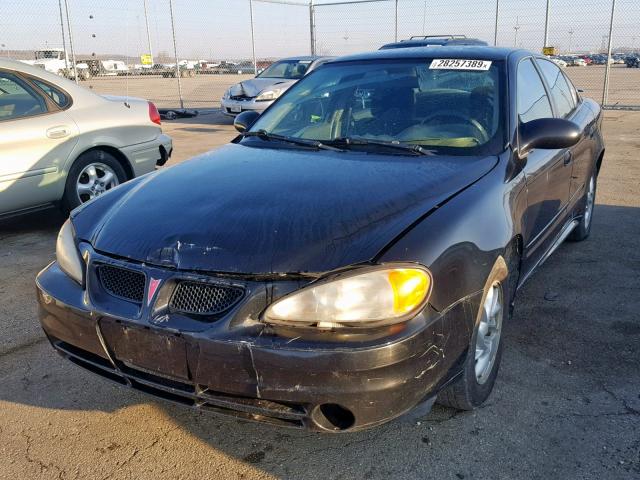 1G2NE52F54M634414 - 2004 PONTIAC GRAND AM S BLACK photo 2