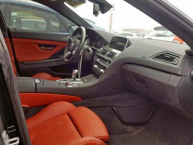 WBS6E9C5XJG808235 - 2018 BMW M6 GRAN CO BLACK photo 5