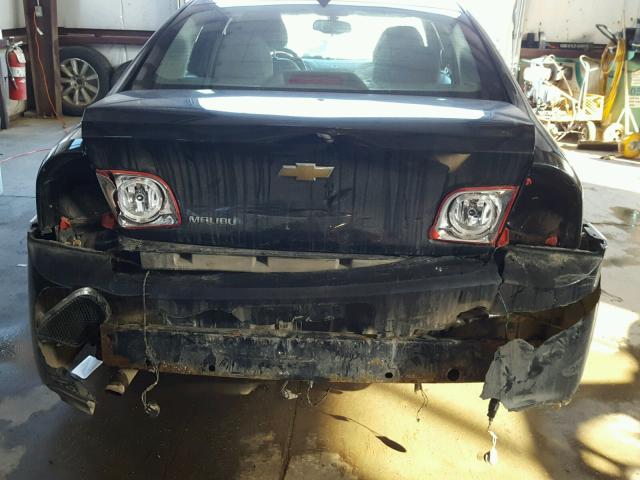 1G1ZB5EU8CF128930 - 2012 CHEVROLET MALIBU LS BLACK photo 9
