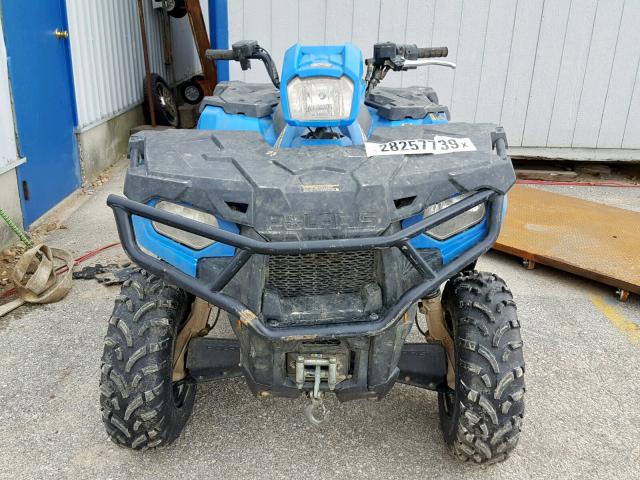 4XASEE507JA237426 - 2018 POLARIS SPORTSMAN BLUE photo 9