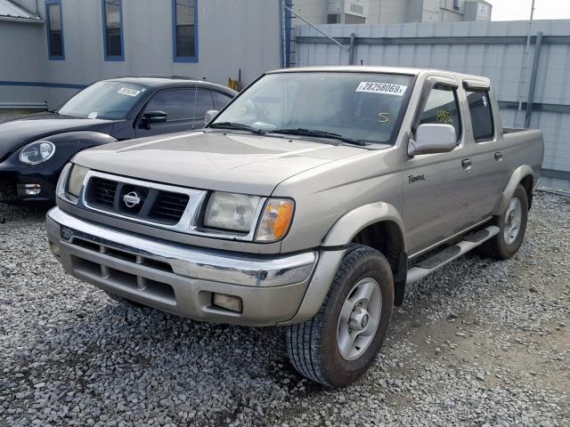 1N6ED27T8YC316551 - 2000 NISSAN FRONTIER C SILVER photo 2