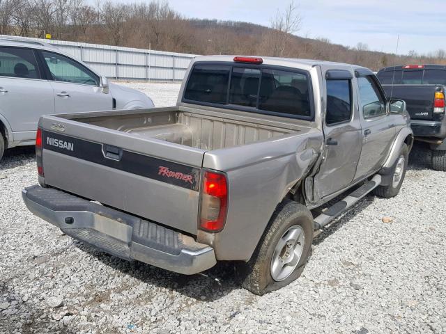 1N6ED27T8YC316551 - 2000 NISSAN FRONTIER C SILVER photo 4