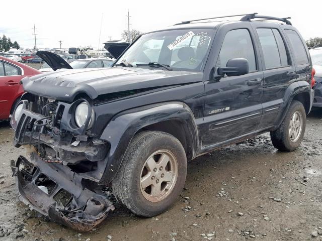 1J4GL58K52W249798 - 2002 JEEP LIBERTY LI BLACK photo 2