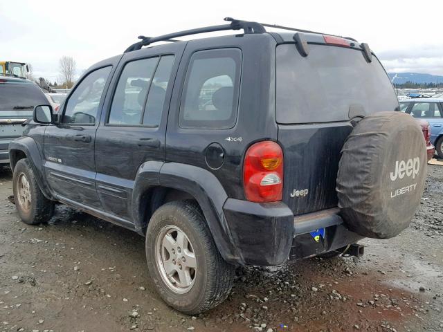 1J4GL58K52W249798 - 2002 JEEP LIBERTY LI BLACK photo 3