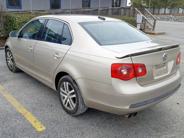 3VWSF71K16M727571 - 2006 VOLKSWAGEN JETTA 2.5 BEIGE photo 3