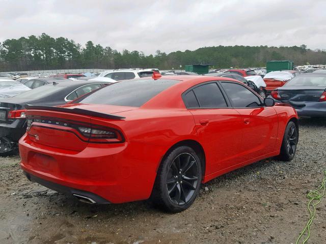 2C3CDXHG8GH139282 - 2016 DODGE CHARGER SX RED photo 4