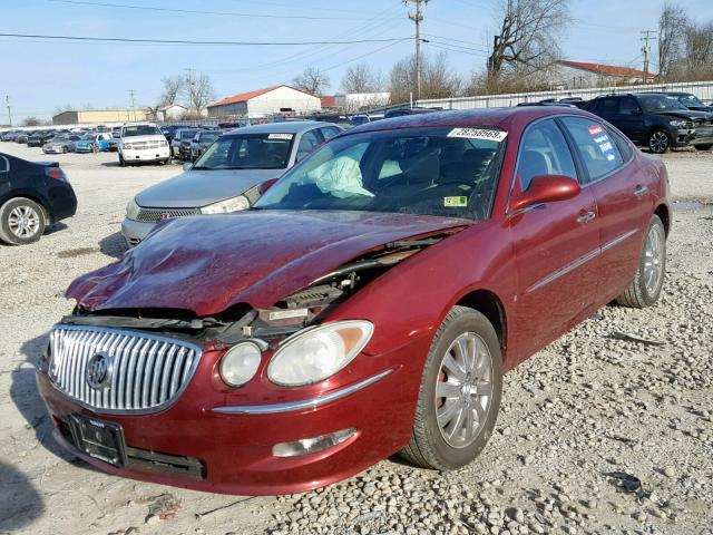 2G4WD582781162348 - 2008 BUICK LACROSSE C RED photo 2