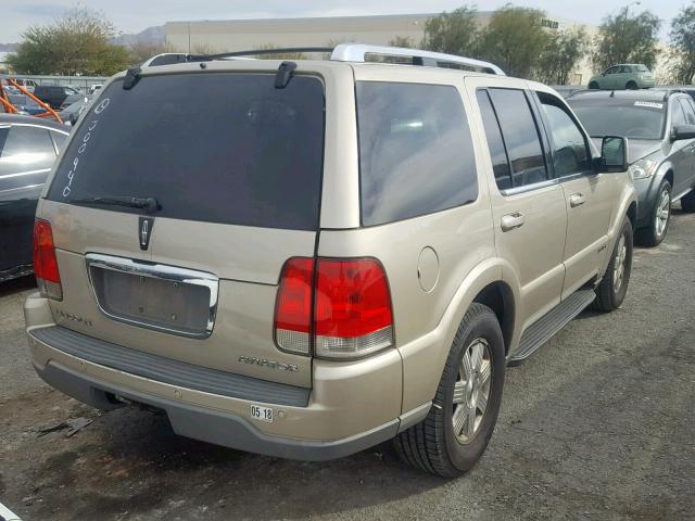 5LMEU68H75ZJ00440 - 2005 LINCOLN AVIATOR 金色 照片 4