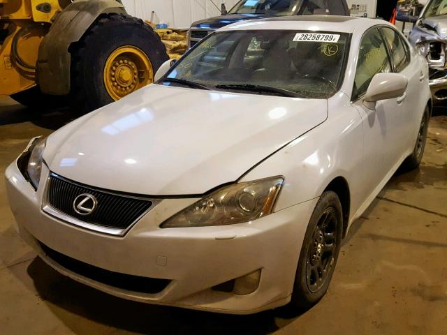 JTHCK262262000699 - 2006 LEXUS IS 250 WHITE photo 2