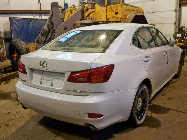 JTHCK262262000699 - 2006 LEXUS IS 250 WHITE photo 4