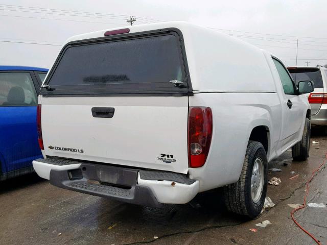 1GCCS149288130767 - 2008 CHEVROLET COLORADO WHITE photo 4