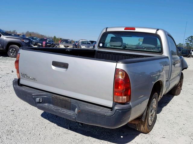 5TENX22NX6Z288348 - 2006 TOYOTA TACOMA SILVER photo 4