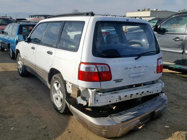 JF1SF65582G706034 - 2002 SUBARU FORESTER S WHITE photo 3