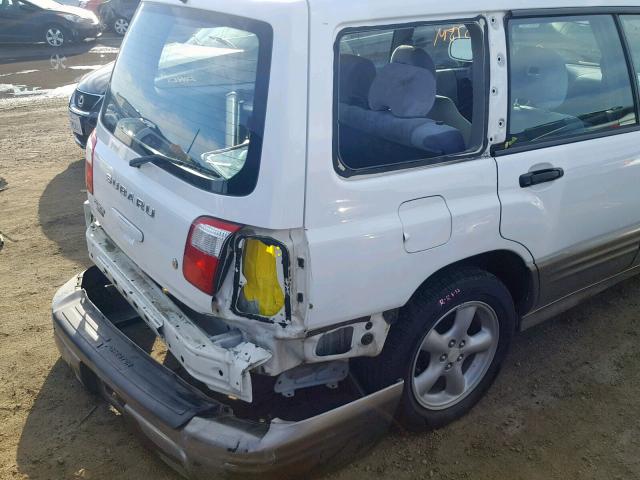 JF1SF65582G706034 - 2002 SUBARU FORESTER S WHITE photo 9