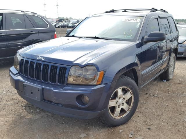 1J4GR48K85C602534 - 2005 JEEP GRAND CHER BLUE photo 2