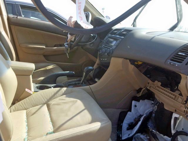 1HGCM66507A043976 - 2007 HONDA ACCORD EX WHITE photo 5