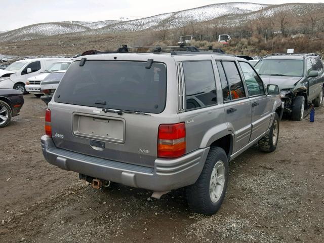 1J4GZ78Y2VC615916 - 1997 JEEP GRAND CHER GRAY photo 4