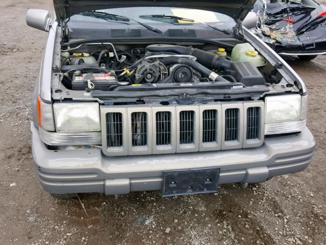 1J4GZ78Y2VC615916 - 1997 JEEP GRAND CHER GRAY photo 7