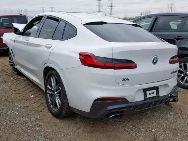 5UXUJ5C55KLJ62550 - 2019 BMW X4 M40I WHITE photo 3