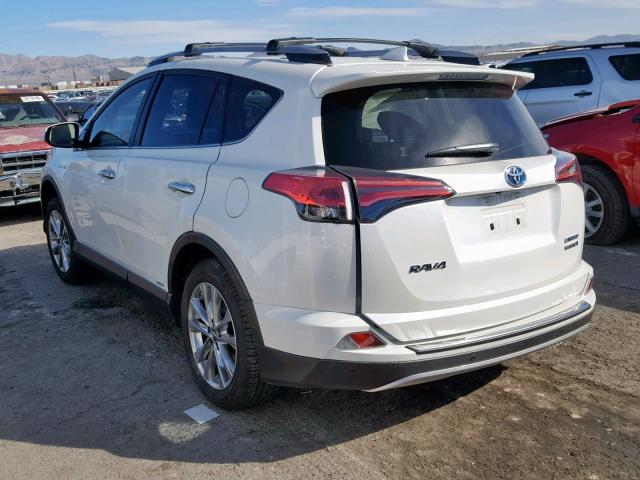 JTMDJREV4HD123568 - 2017 TOYOTA RAV4 HV LI WHITE photo 3