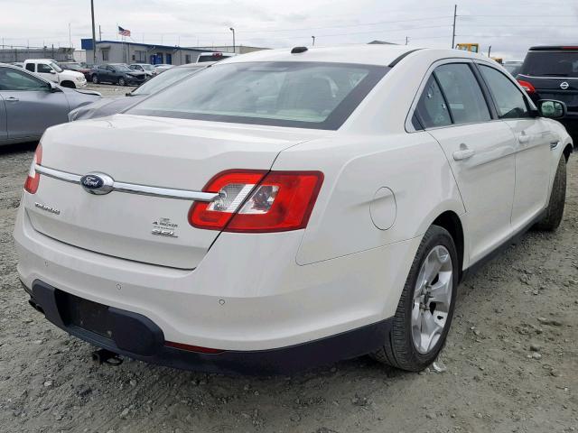 1FAHP2EW8CG125630 - 2012 FORD TAURUS SEL WHITE photo 4