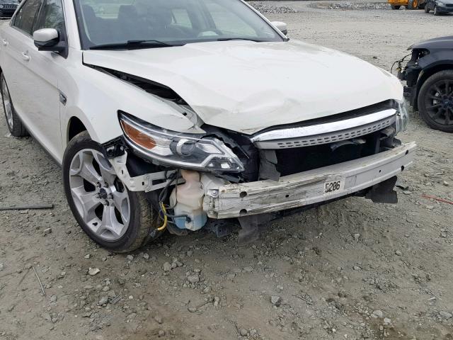 1FAHP2EW8CG125630 - 2012 FORD TAURUS SEL WHITE photo 9