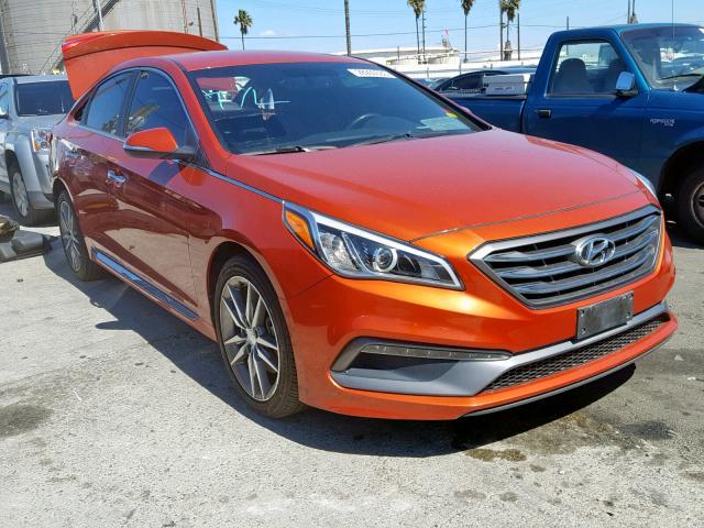 5NPE34AB7FH196728 - 2015 HYUNDAI SONATA SPO RED photo 1