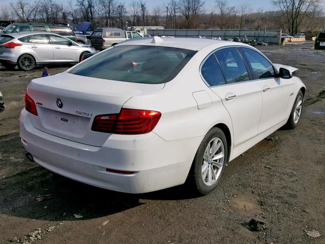 WBA5A7C5XED619589 - 2014 BMW 528 XI WHITE photo 4