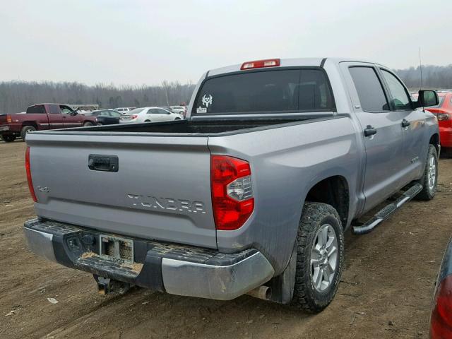 5TFDW5F19EX407780 - 2014 TOYOTA TUNDRA CRE SILVER photo 4