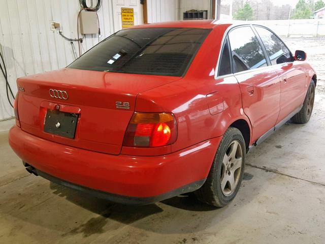 WAUEA88D9VA081636 - 1997 AUDI A4 2.8 QUA RED photo 4