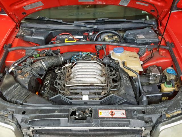 WAUEA88D9VA081636 - 1997 AUDI A4 2.8 QUA RED photo 7