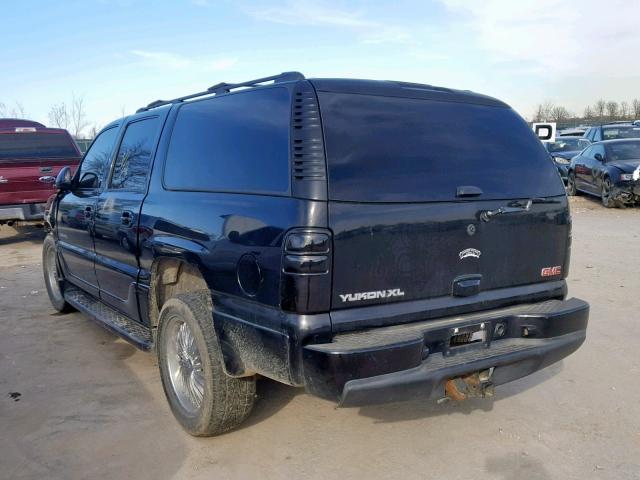 1GKFK66U36J175982 - 2006 GMC YUKON XL D BLACK photo 3