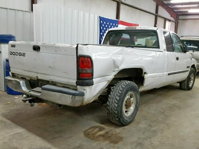 3B7KC23692M313320 - 2002 DODGE RAM 2500 WHITE photo 4