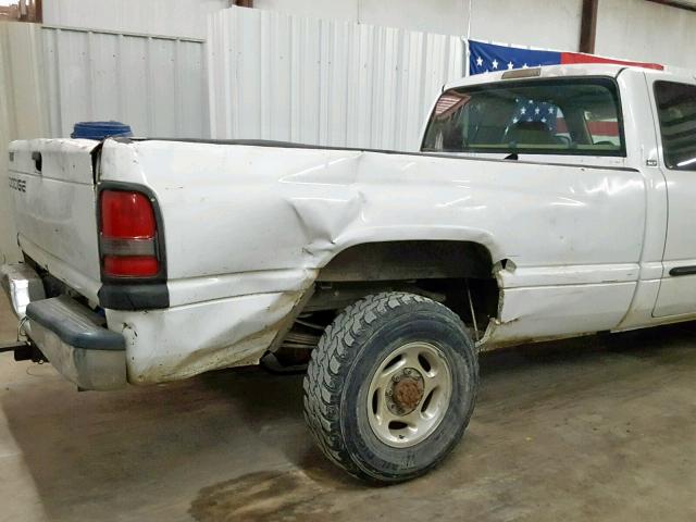 3B7KC23692M313320 - 2002 DODGE RAM 2500 WHITE photo 9