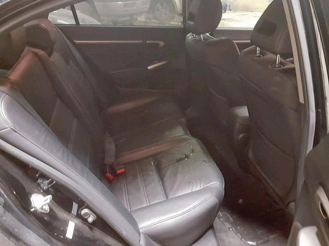 2HHFD5E70AH200758 - 2010 ACURA CSX TECHNO BLACK photo 6